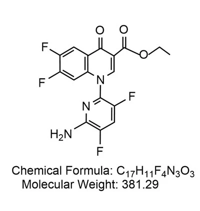 1-(6-amino-3,5-difluoro-2-pyridinyl)-6,7-difluoro-1,4-dihydro-4-oxo-3-quinolinecarboxylic Acid Ethyl Ester
