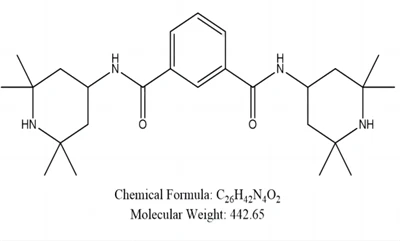N,N'-Bis(2,2,6,6-tetramethyl-4-piperidinyl)-1,3-benzenedicarboxamide CAS No.: 42774-15-2